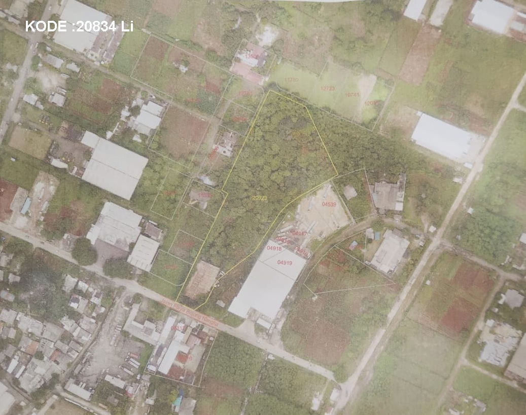 Dijual Tanah Gunung Putri, Luas 15.015 Meter, Kode :20834 Li