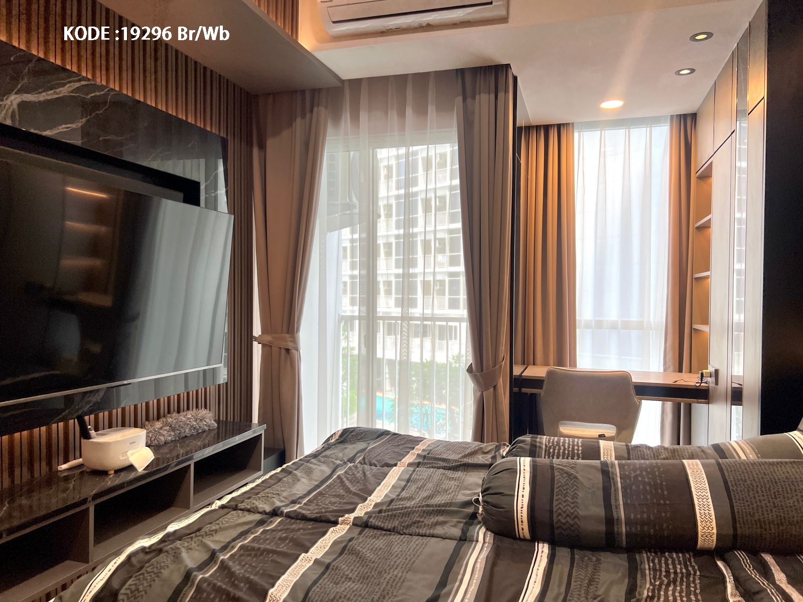Dijual/Disewa Apartemen Pacific Garden, Furnish, Luas 26,05 Meter, Kode :19296 Br/Wb