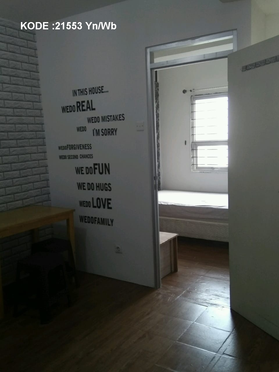  Disewa Apartemen Kebon Jeruk, Luas 30 Meter, Kode :21553 Yn/Wb