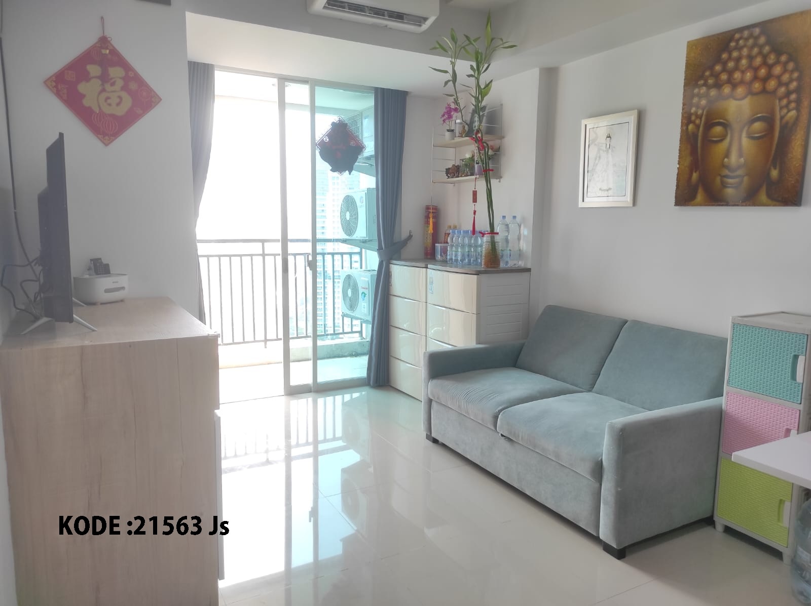 Dijual Apartemen Springhill Terrace, Luas 58 Meter, Kode :21563 Js