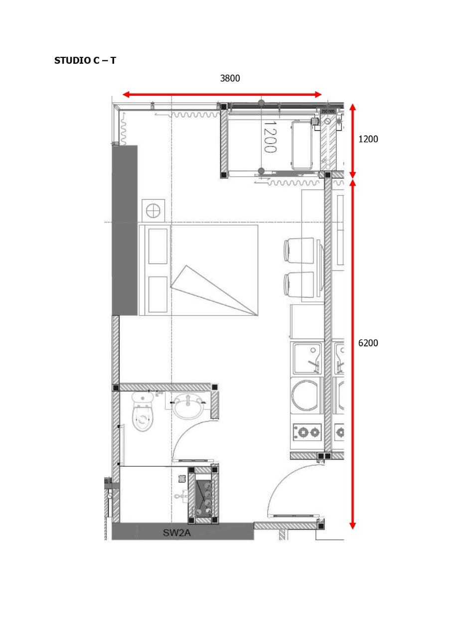 Dijual Apartemen Sedayu City Suite, Semi Furnish, Luas 32 Meter, Kode :21572 Ta Gallery