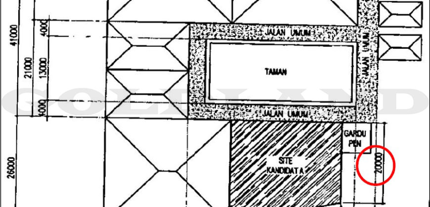 KODE :11899(Ah) Kavling Cempaka Putih, Luas 653 Meter, Cempaka Putih, Jakarta Pusat