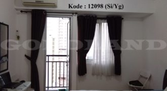 KODE: 12098 (Si/Yg), Apartemen Maple Park, Tipe Studio, Full Furnish, Sunter, Jakarta Utara