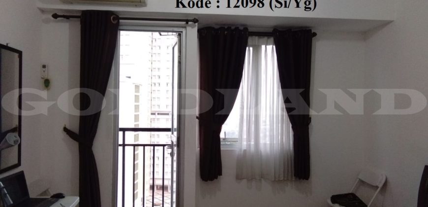 KODE: 12098 (Si/Yg), Apartemen Maple Park, Tipe Studio, Full Furnish, Sunter, Jakarta Utara