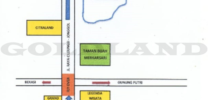 KODE :12406(Jf) Kavling Cileungsi, Luas 6.000 Meter, Cileungsi, Bogor