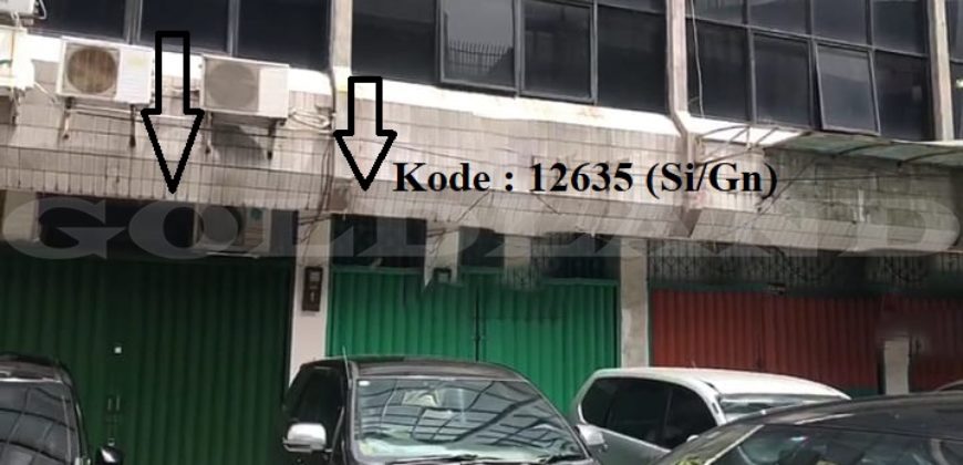 KODE :12635(Si/Gn) Ruko Dijual/Disewa Gunung Sahari, Luas 5×15 Meter