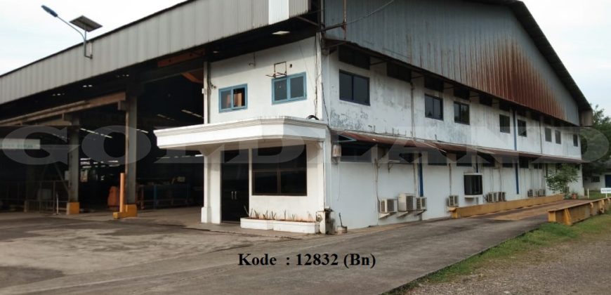 KODE :12832(Bn/Fd) Gudang Dijual Cakung, Luas 46,455 Meter