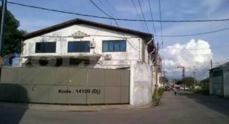 KODE :14109(Dj) Gudang Dijual Tangerang, Hook, Luas 680 Meter, Tangerang