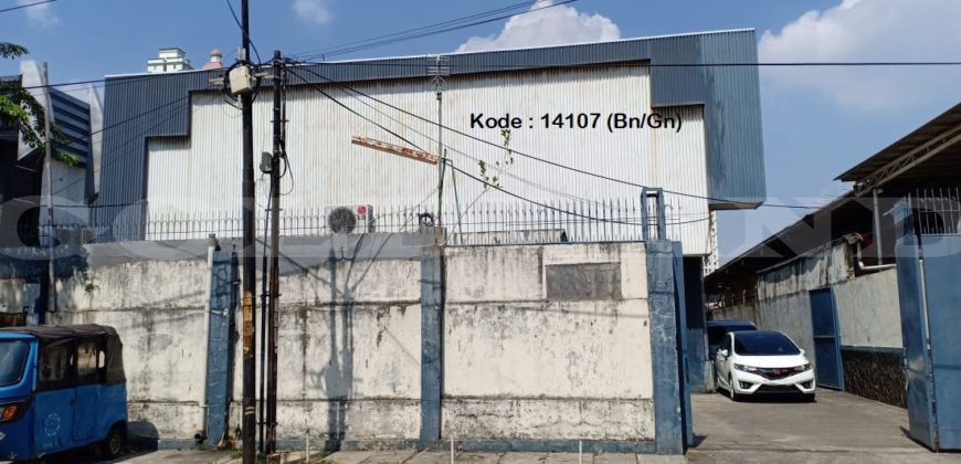 KODE :14107(Bn/Gn) Gudang Dijual Sunter, Luas 1.320 Meter, Jakarta Utara