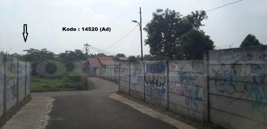 Kode : 14520 (Ad), Dijual Tanah Cilandak Timur, Luas 5.760 meter (112×51.5 m2), Pasar Minggu, Jakarta Selatan