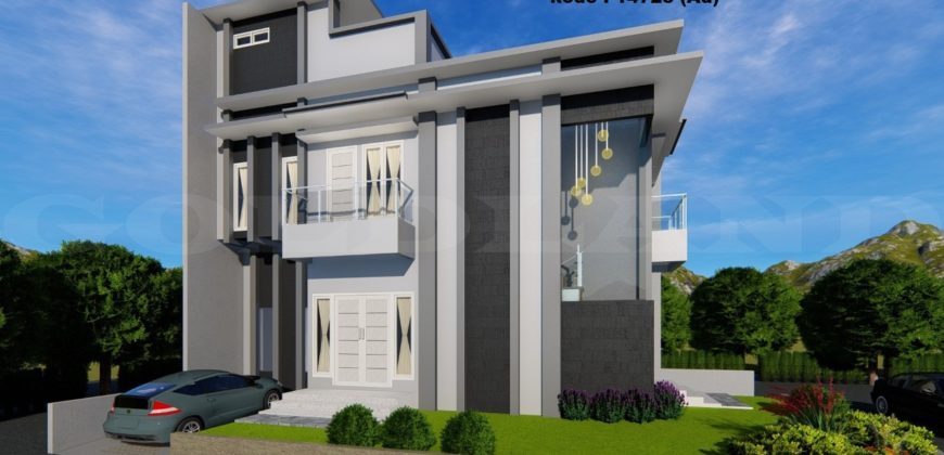 Kode : 14725 (Ad), Rumah Dijual Pulomas Utara , Luas 128 meter (8×16  m2) , Kayu putih, jakarta Timur