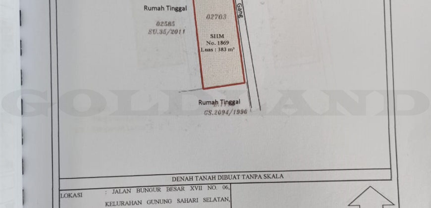 KODE :15058(Ad) Ruko Dijual Bungur, Luas 9,5×40 Meter, Jakarta Pusat