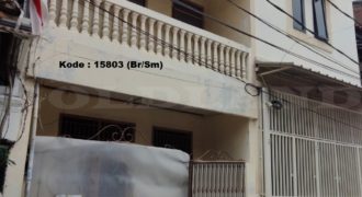 Kode : 15803 (Br/Sm), Rumah Dijual pademangan, Luas 52.5 meter (3.5×15 m2), Jakarta Utara