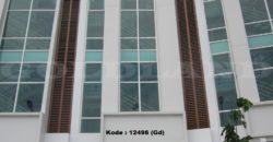 Kode : 12496 (Gd), Dijual ruko Kemayoran, Luas 128 meter, Jakarta Pusat