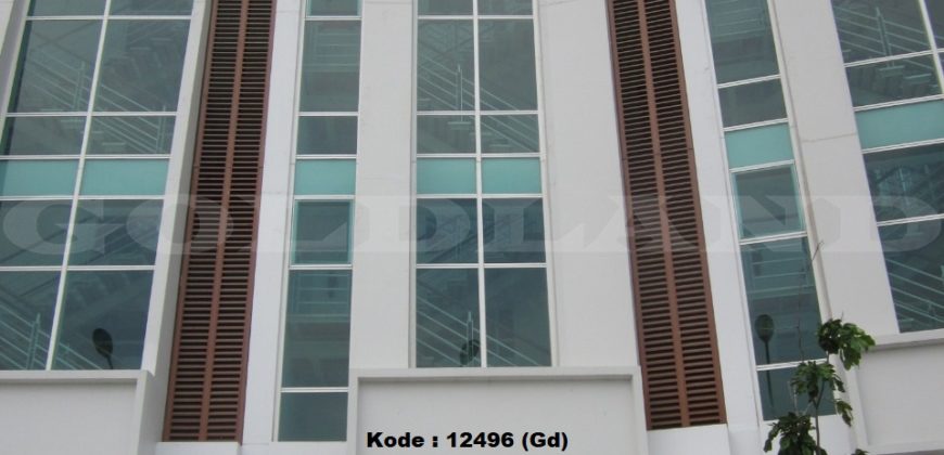 Kode : 12496 (Gd), Dijual ruko Kemayoran, Luas 128 meter, Jakarta Pusat