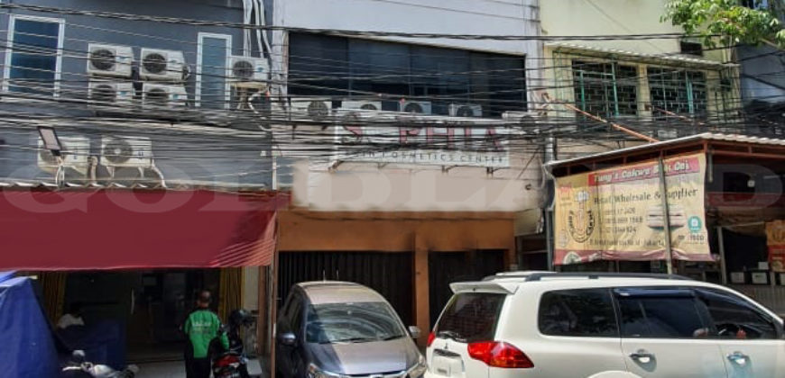 Kode: 16121(Jm/Ha), Ruko Dijual Krekot, Luas 5×20 meter(100 meter), Jakarta Pusat