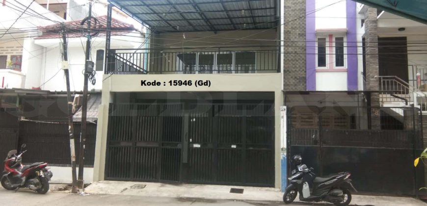 Kode : 15946 (Gd), Dijual rumah sunter, Luas 90 meter(9×15 m2), Jakarta Utara