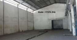 Kode : 17370 (Fd), Disewa Gudang sunter, Luas 1.250 meter (25×50 m2), jakarta Utara