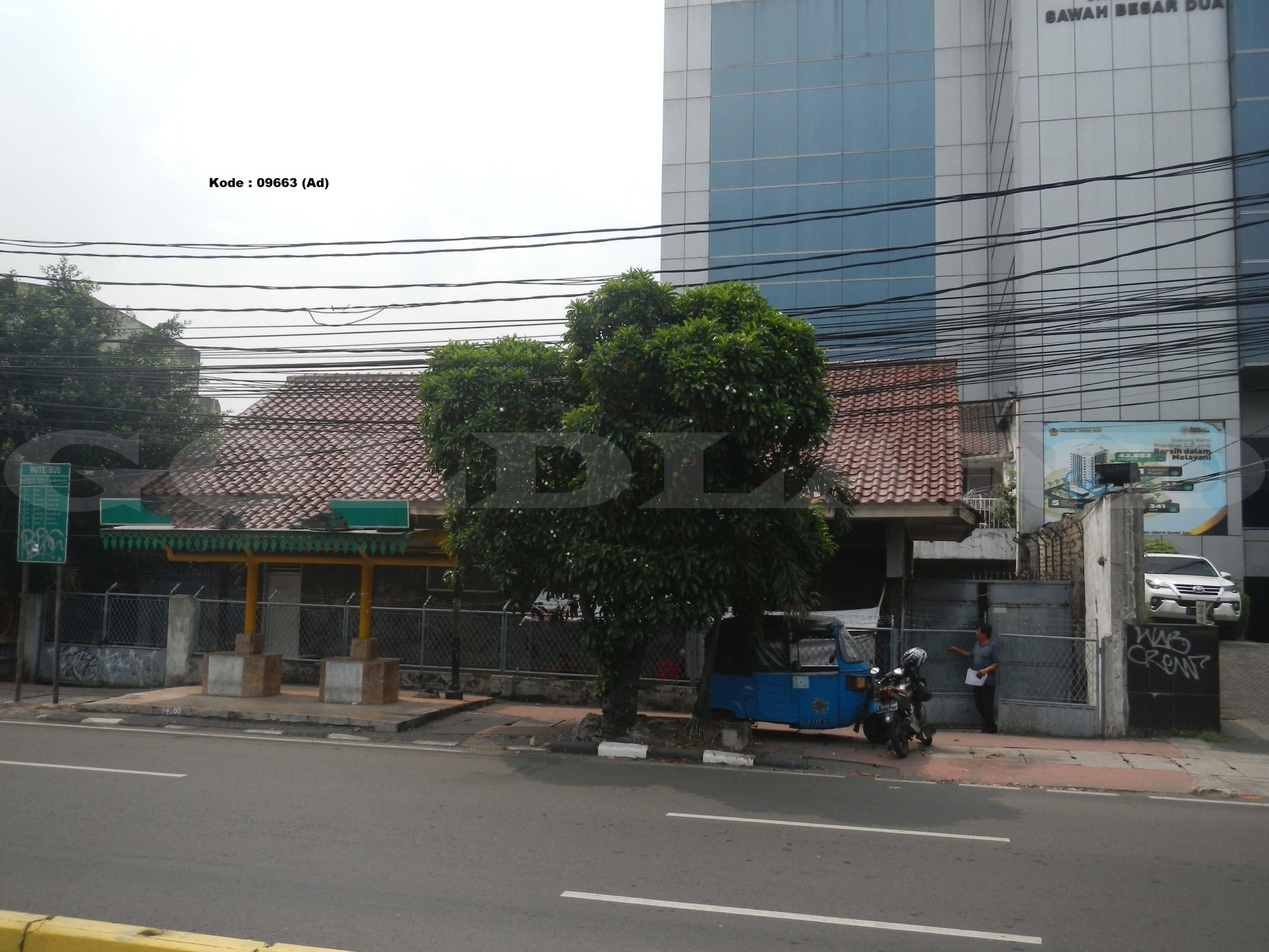 Kode : 09663 (Ad), Dijual Rumah Tua gunung sahari, Luas 508 meter, Jakarta Pusat