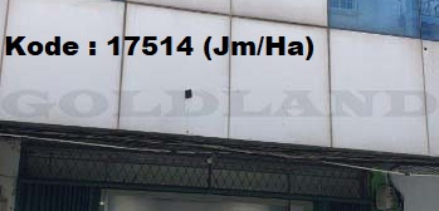 Kode : 17514 (Jm/Ha), Disewa Ruko kelapa gading, Luas 72 meter (4.5×16 m2), Jakarta Utara