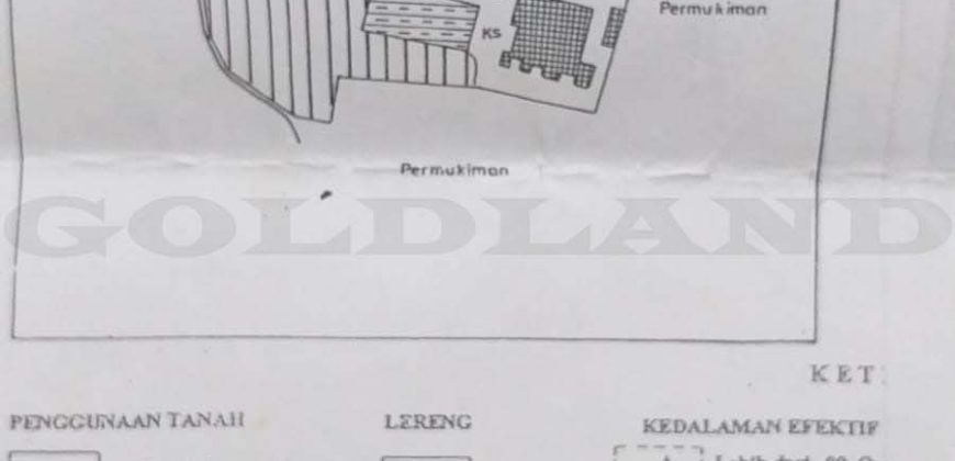 Kode : 17973 (Si/Dj), Dijual tanah bogor utara, Luas 3.300 meter,Bogor