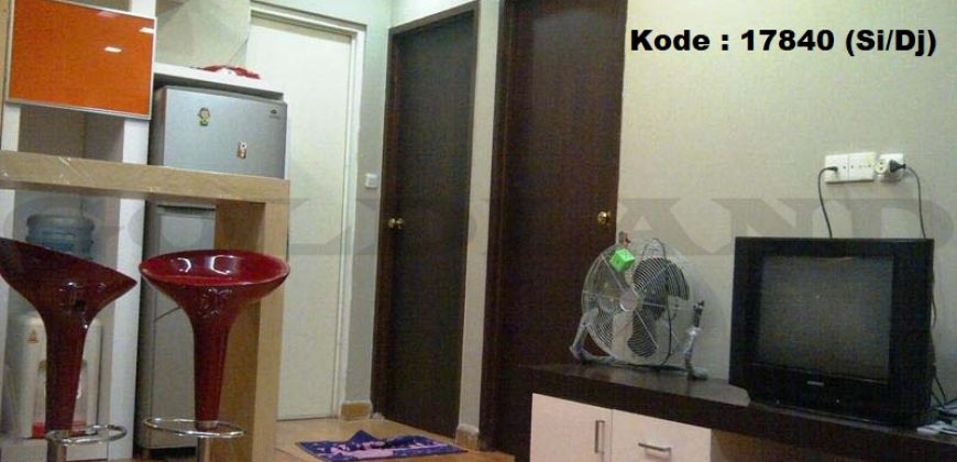 Kode : 17840 (Si/Dj), Dijual apartment mediterania, luas 58-59 meter, Jakarta Barat