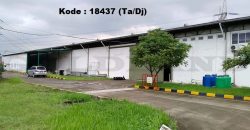 Kode : 18437 (Ta/Dj), Dijual gudang cikande, luas 18.972 meter (16.998 + 1974 meter), Banten