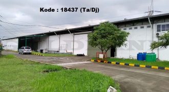 Kode : 18437 (Ta/Dj), Dijual gudang cikande, luas 18.972 meter (16.998 + 1974 meter), Banten