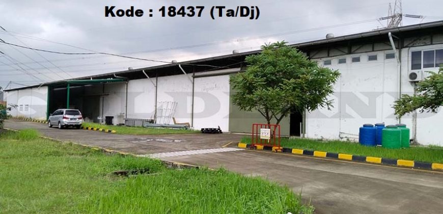 Kode : 18437 (Ta/Dj), Dijual gudang cikande, luas 18.972 meter (16.998 + 1974 meter), Banten