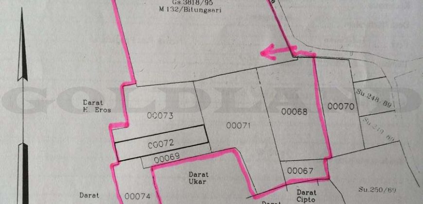 Kode : 18652 (Ta/Dj), Dijual tanah ciawi, luas 17.140 meter, Bogor