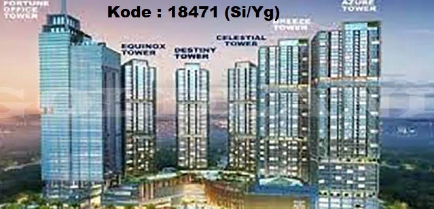 Kode : 18471 (Si/Yg), Disewa apartment menara jakarta, luas 35 meter, jakarta Pusat