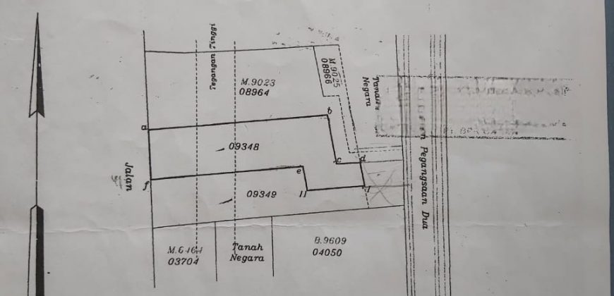 Kode : 20131 (Br/Dj), Dijual tanah pegangsaan, luas 1220 m2, jakarta Utara