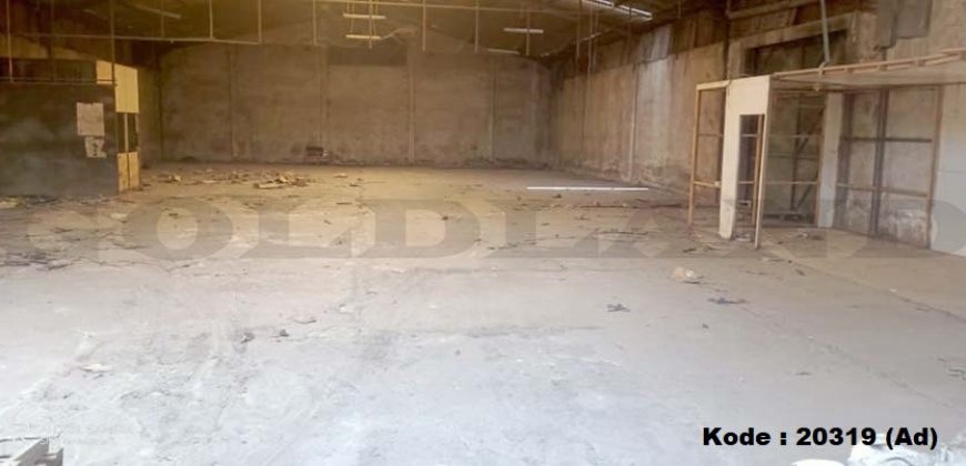 Kode : 20319 (Ad), Disewa gudang pluit, luas 1000 m2,jakarya Utara