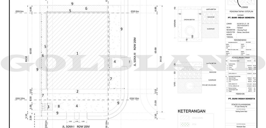 Kode : 20206 (Ad), Disewa gudang cikarang, luas 8337 m2, Bekasi